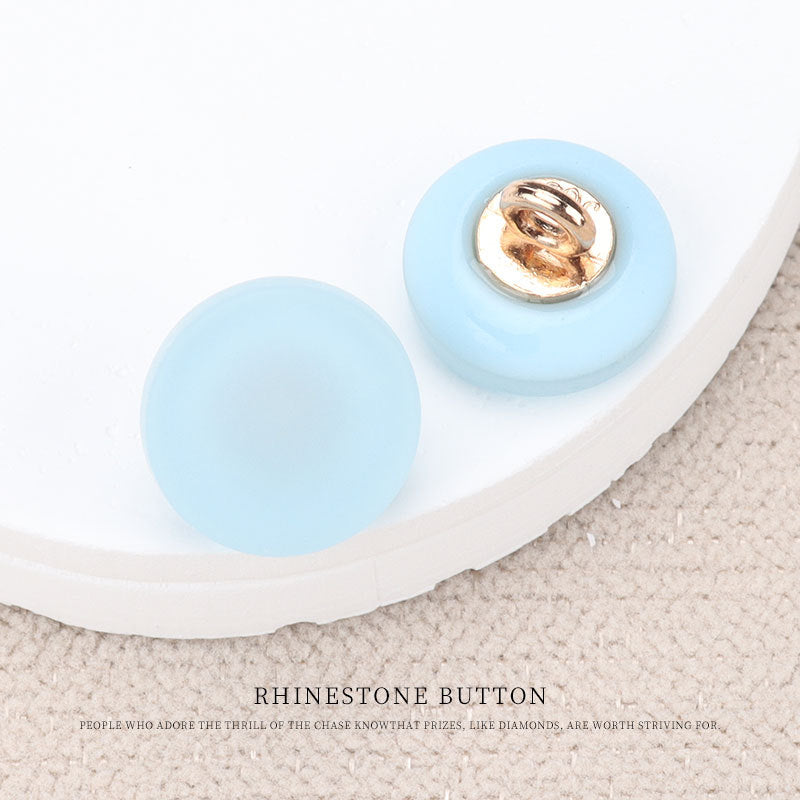 11mm Colorful Resin Flat Shank Shirt Button for Children's Blouses 80 Pack - Lots of Buttons