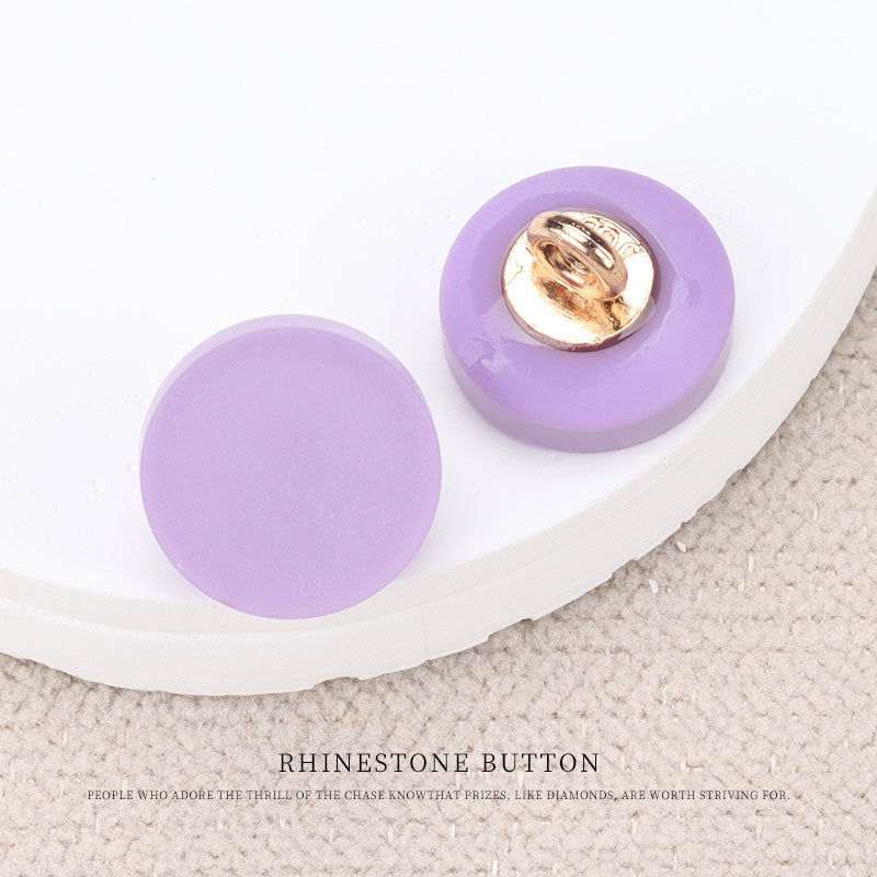 11mm Colorful Resin Flat Shank Shirt Button for Children's Blouses 80 Pack - Lots of Buttons