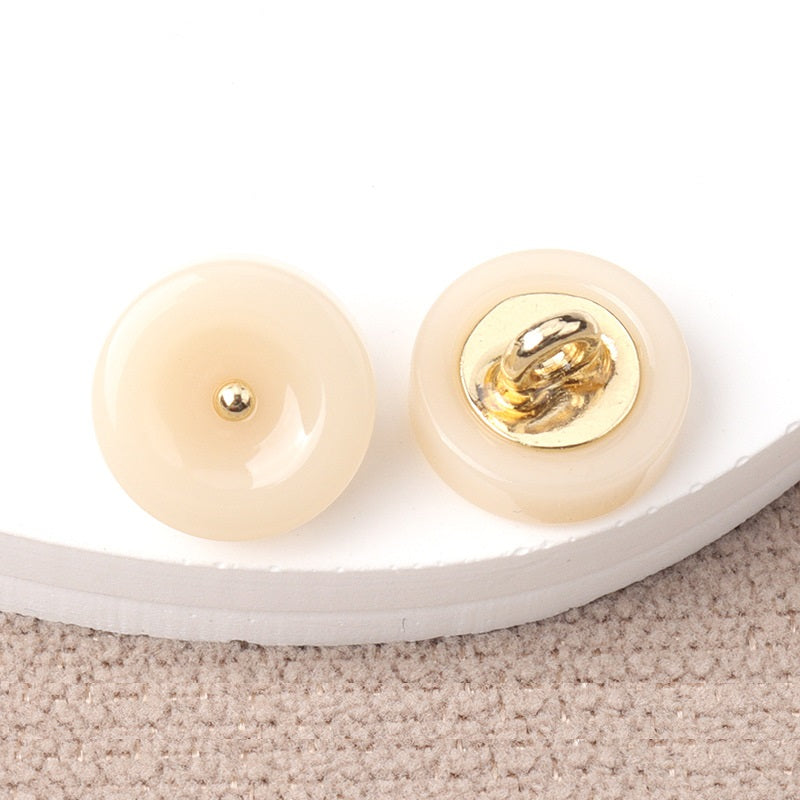 11mm Round Resin Shank Buttons for Women's Cheongsam Shirts Hanfu 20pcs - Lots of Buttons