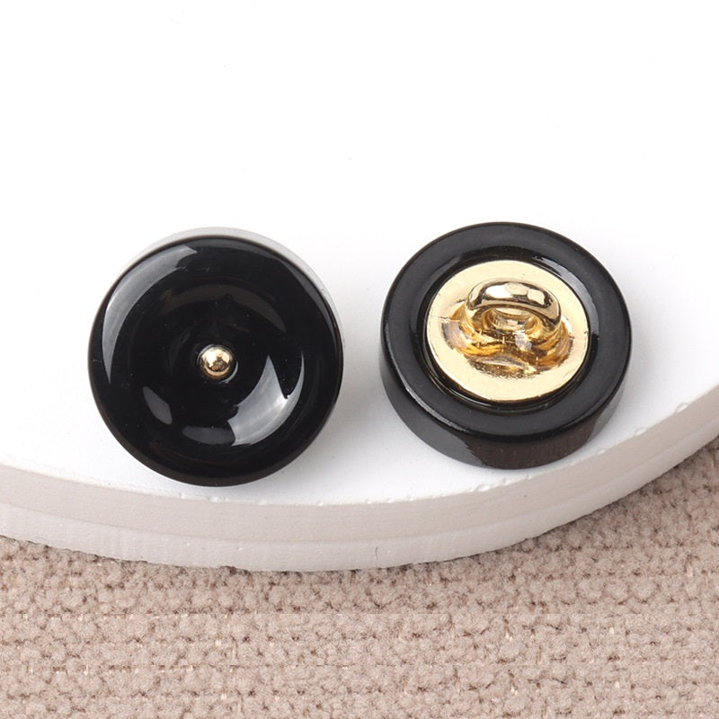 11mm Round Resin Shank Buttons for Women's Cheongsam Shirts Hanfu 20pcs - Lots of Buttons