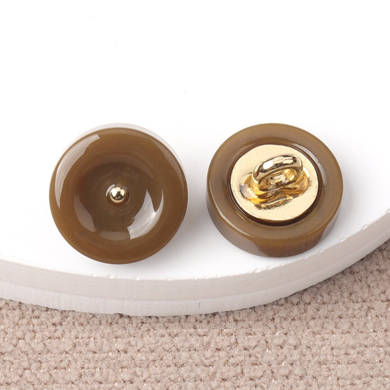 11mm Round Resin Shank Buttons for Women's Cheongsam Shirts Hanfu 20pcs - Lots of Buttons