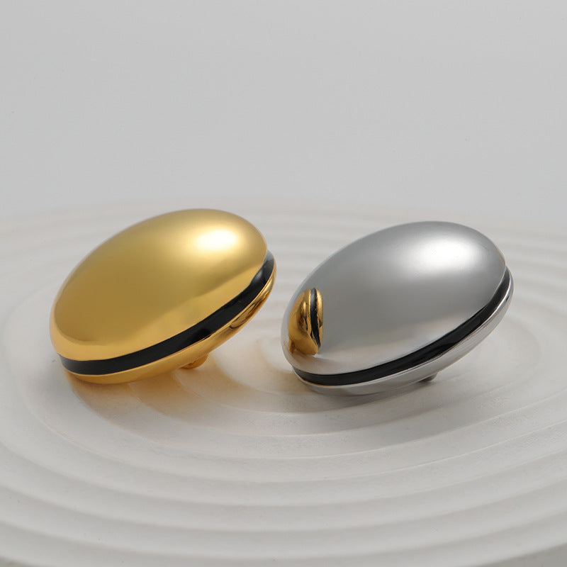 Golden Silver Hollow Painted Spherical Metal Button 5pcs - Lots of Buttons