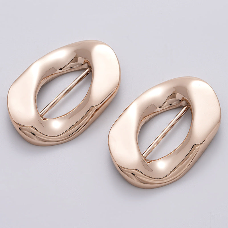 Irregular Shaped Decorative Buckle for Coats and Swimsuits 2PCS - Lots of Buttons