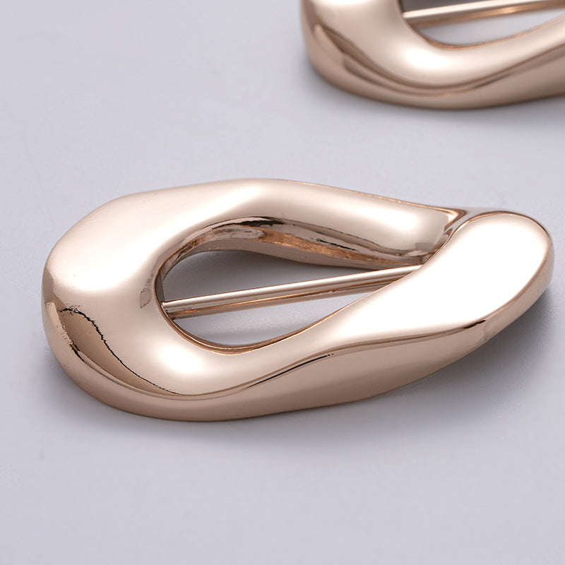 Irregular Shaped Decorative Buckle for Coats and Swimsuits 2PCS - Lots of Buttons
