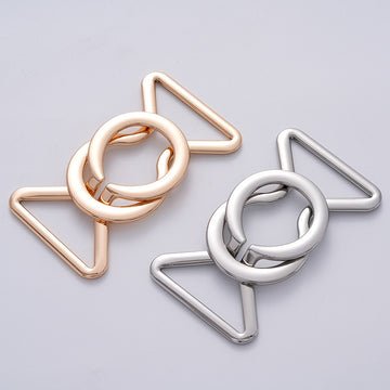 Chinese Style Waist Adjusting Decorative Metal Coat Belt Buckle 2pcs - Lots of Buttons