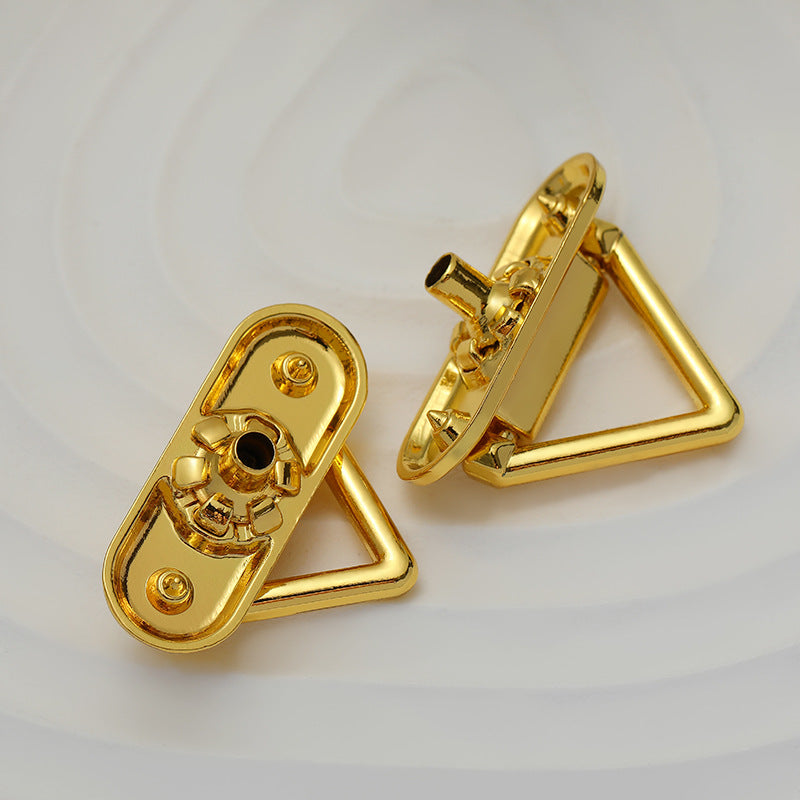 25mm Dreieckiger Druckknopf aus Metall zur Dekoration von Kleidungstaschen 10 Stück