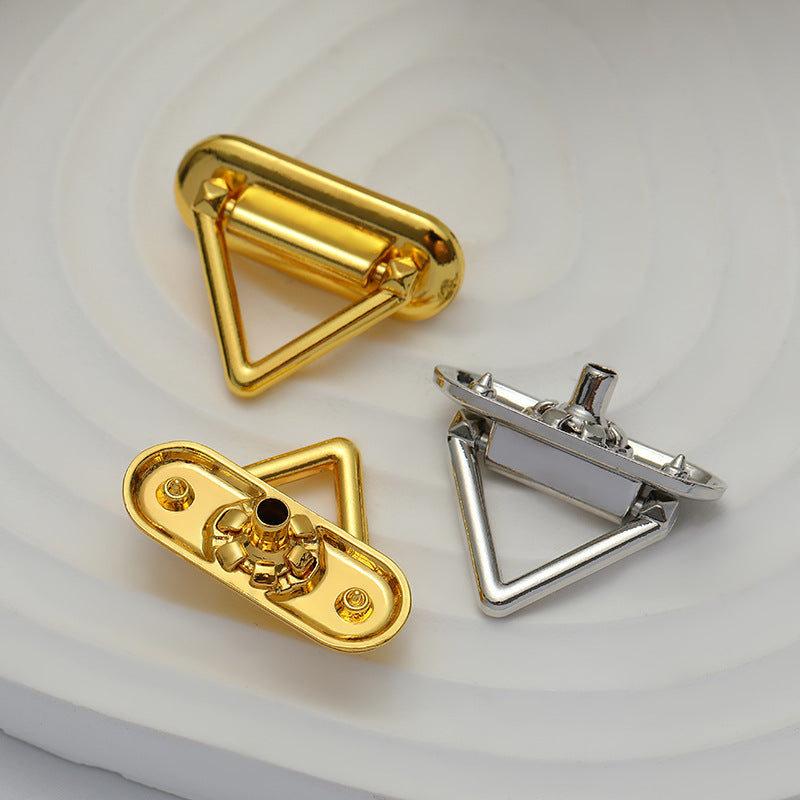 25mm Dreieckiger Druckknopf aus Metall zur Dekoration von Kleidungstaschen 10 Stück