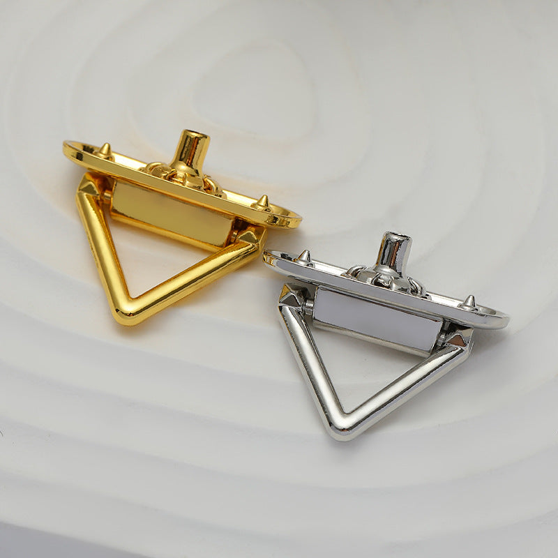 25mm Dreieckiger Druckknopf aus Metall zur Dekoration von Kleidungstaschen 10 Stück