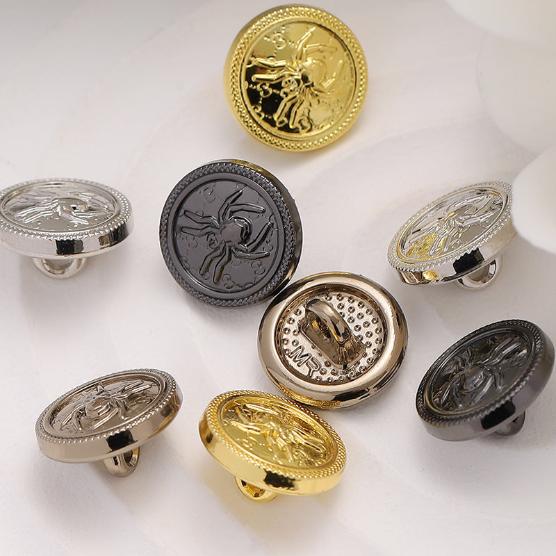 11mm Spider Pattern High Foot Hand-Sewn Button 24 Pack - Lots of Buttons