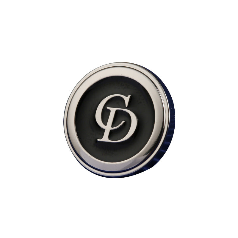 British Retro Round Letter CD Zinc Alloy Clothing Button 10pcs - Lots of Buttons
