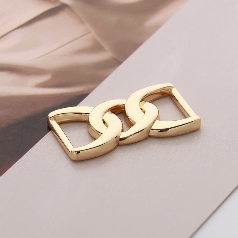 Shoe Scarf Clothing Waist Adjustment Decorative Metal Buckle 5pcs - Lots of Buttons