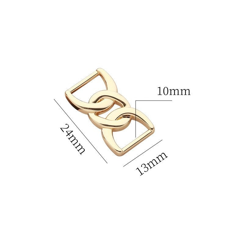 Shoe Scarf Clothing Waist Adjustment Decorative Metal Buckle 5pcs - Lots of Buttons