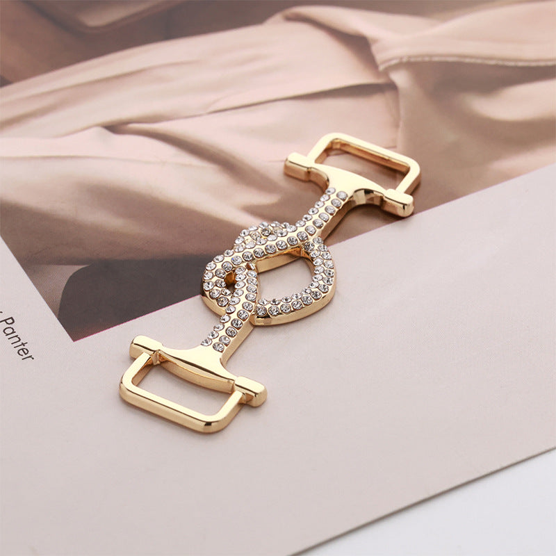 Women's Slim Belt Pair Buckle with Fashionable Heart Decorative Buckle 2pcs - Lots of Buttons