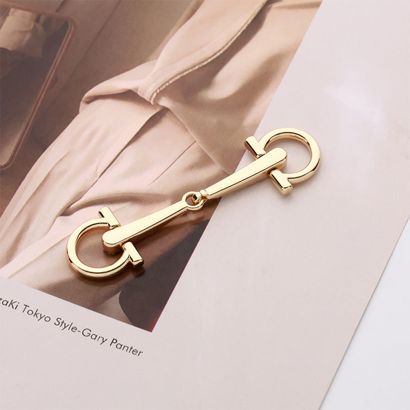 Women's Slim Belt Pair Buckle with Fashionable Heart Decorative Buckle 2pcs - Lots of Buttons
