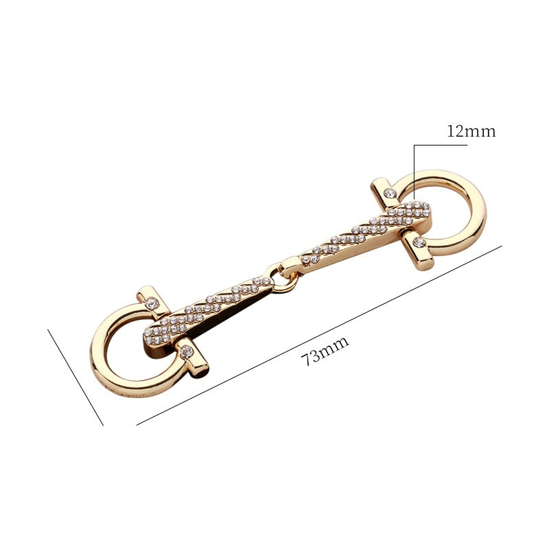 Women's Slim Belt Pair Buckle with Fashionable Heart Decorative Buckle 2pcs - Lots of Buttons