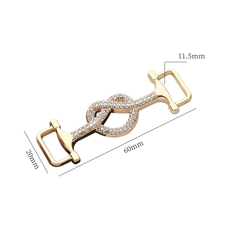 Women's Slim Belt Pair Buckle with Fashionable Heart Decorative Buckle 2pcs - Lots of Buttons