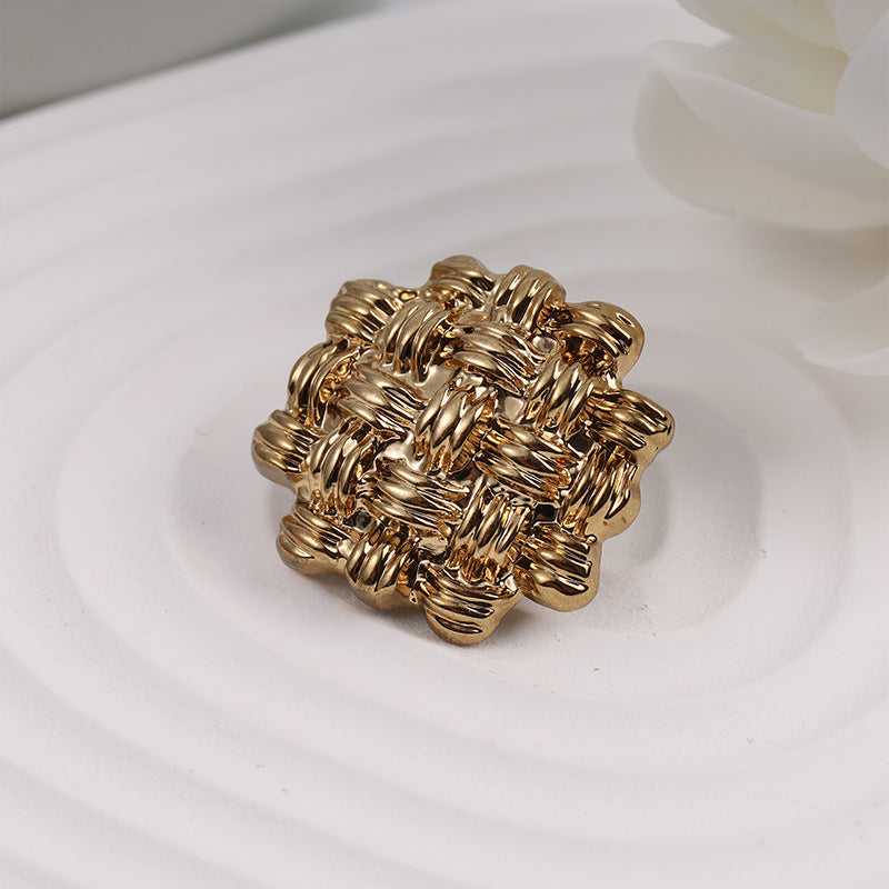 24MM Retro Gold Alloy Metal Sewing Button 10pcs - Lots of Buttons