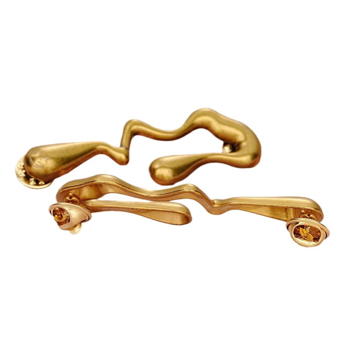 Irregular Teardrop-Shape Vintage Golden Sew Free Waist-Cinching Buckle,2pcs - Lots of Buttons