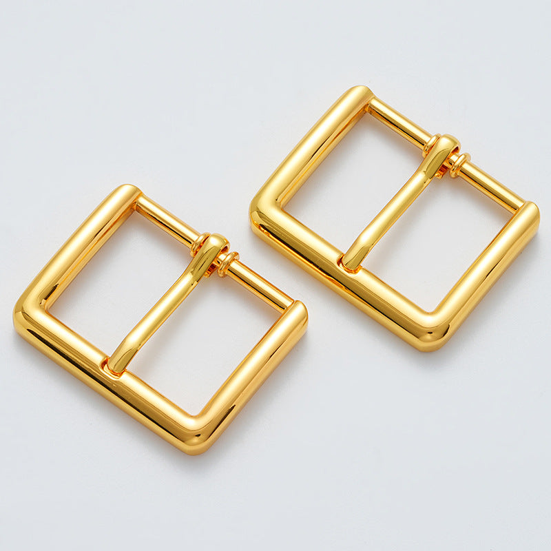 30mm Fashion Gold Metal Waist Pin Buckle 2pcs - Lots of Buttons