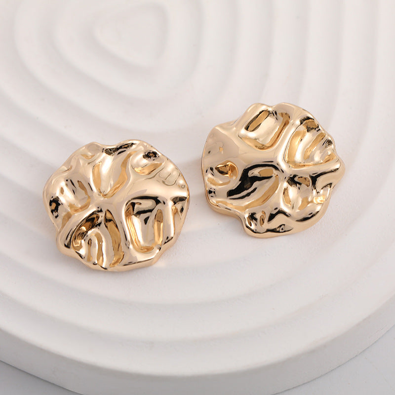 Retro Clothing Coral Golden Metal Shank Buttons 10pcs - Lots of Buttons