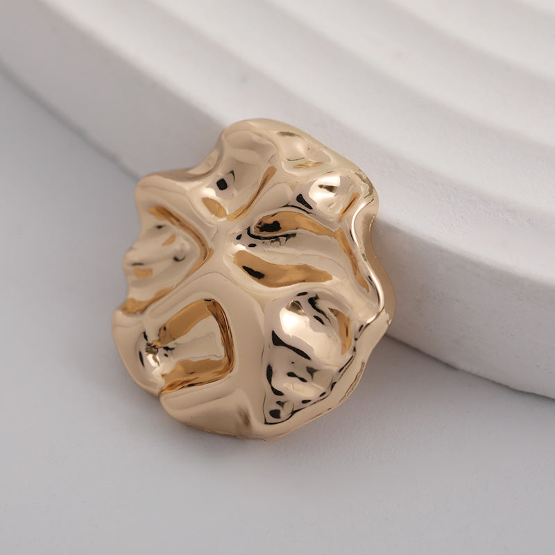 Retro Clothing Coral Golden Metal Shank Buttons 10pcs - Lots of Buttons