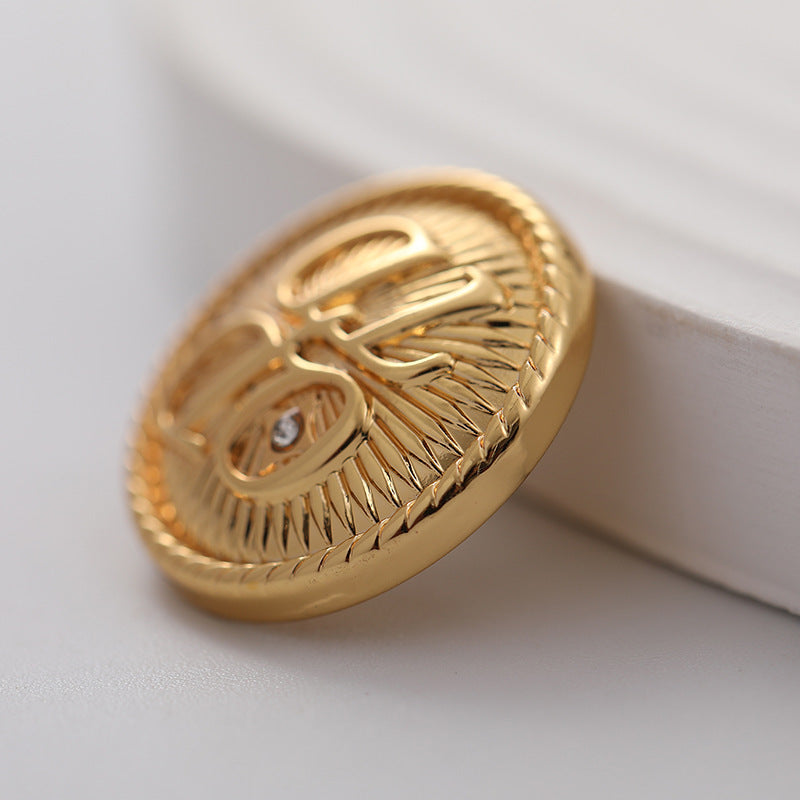 17-22mm Round Fashionable Metal Buttons for Tops 10pcs - Lots of Buttons