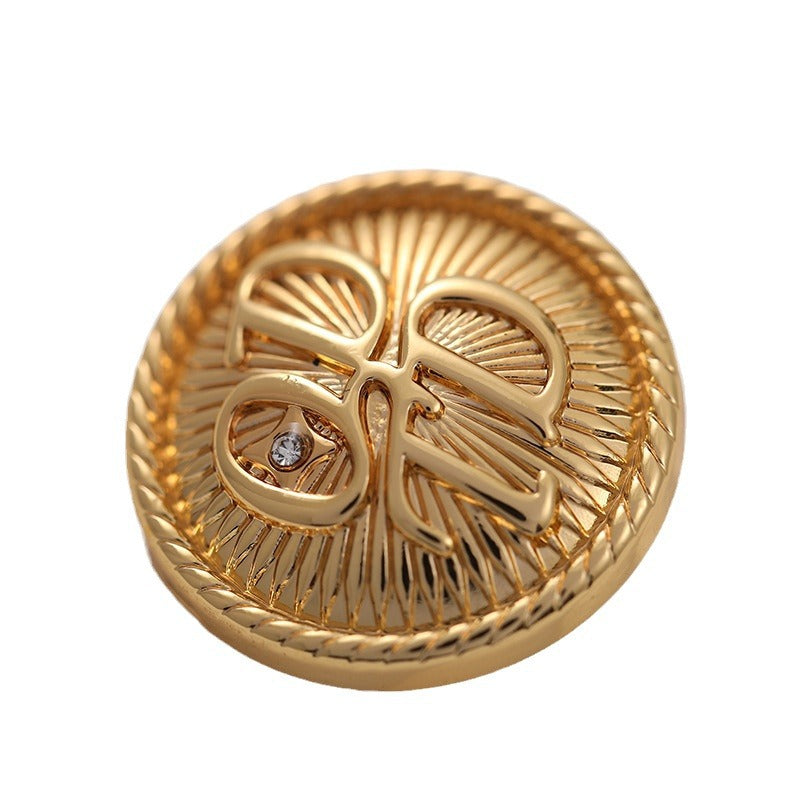 17-22mm Round Fashionable Metal Buttons for Tops 10pcs - Lots of Buttons