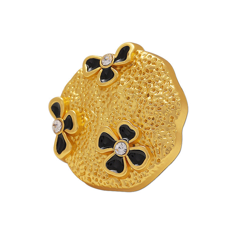 18-23mm Butterfly Ripple Diamonds Floral Metal Sewing Button 6pcs - Lots of Buttons