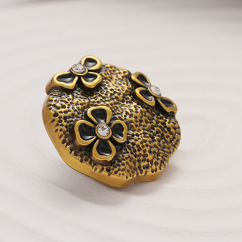 18-23mm Butterfly Ripple Diamonds Floral Metal Sewing Button 6pcs - Lots of Buttons