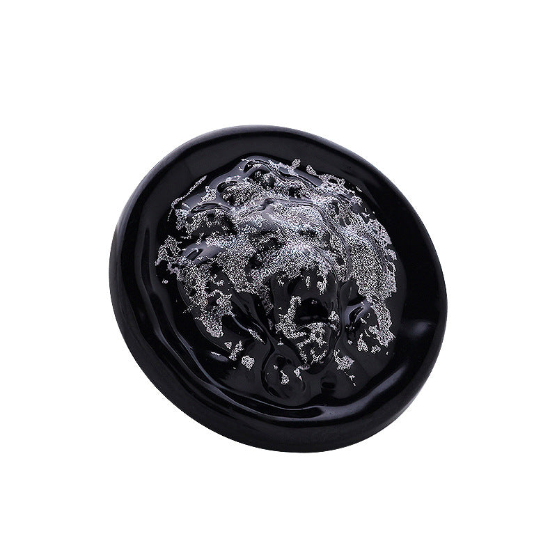 British Lion Head Ink Color Glacier Metal Blouse Button 5pcs - Lots of Buttons