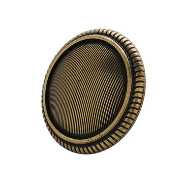 15-22mm Vintage Striped Lace Double-Sided Metal Button 10pcs - Lots of Buttons