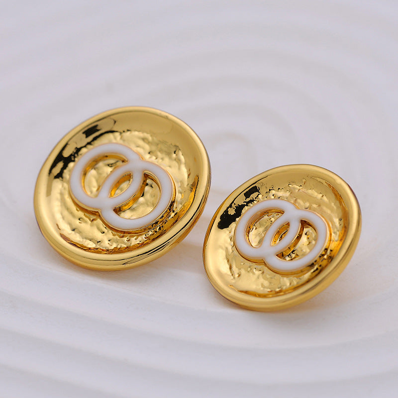 18-20mm Fashion Women's Metal Button Double Circle 10pcs - Lots of Buttons