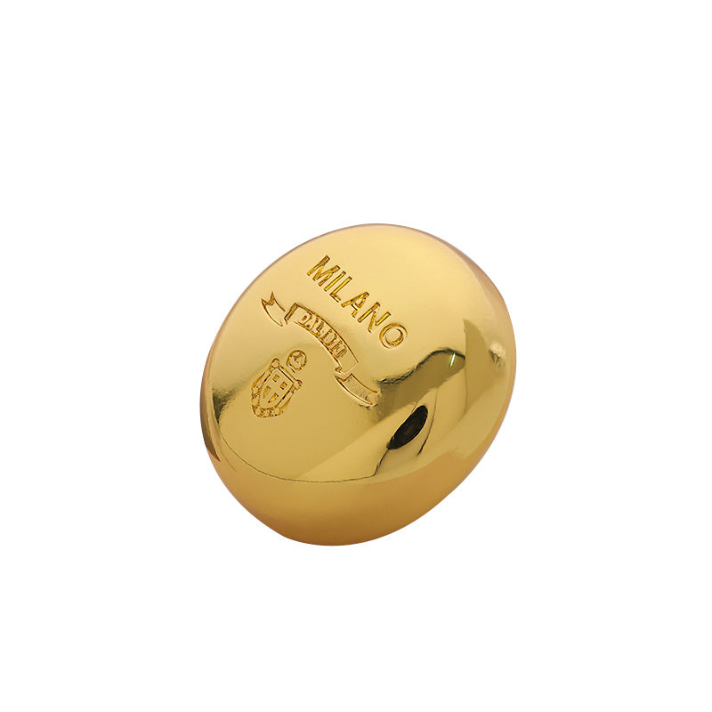 Shiny Gold Round Mushroom MILANO Decoration Metal Button 5PCS - Lots of Buttons