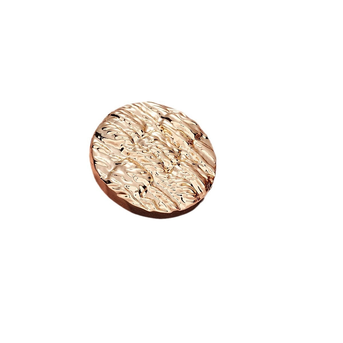 Retro Vertical and Horizontal Striped Texture Round Metal Button 10pcs - Lots of Buttons
