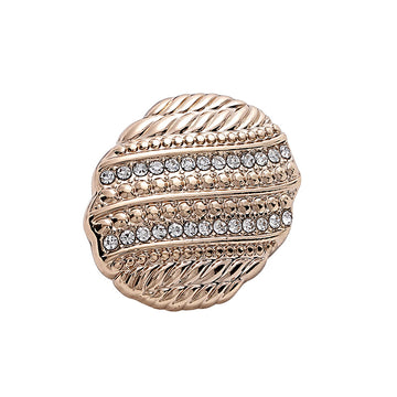 18-23mm Fashion Oval Metal Button with Diamonds 10pcs - Lots of Buttons