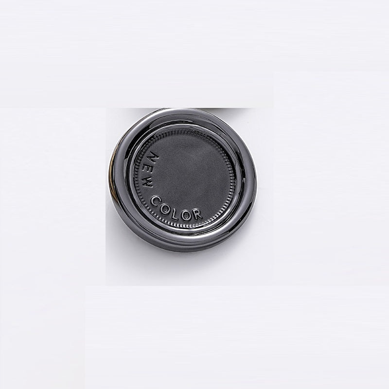 Simple Two-Tone Round Metal Sewing Button with Handle 5PCS - Lots of Buttons