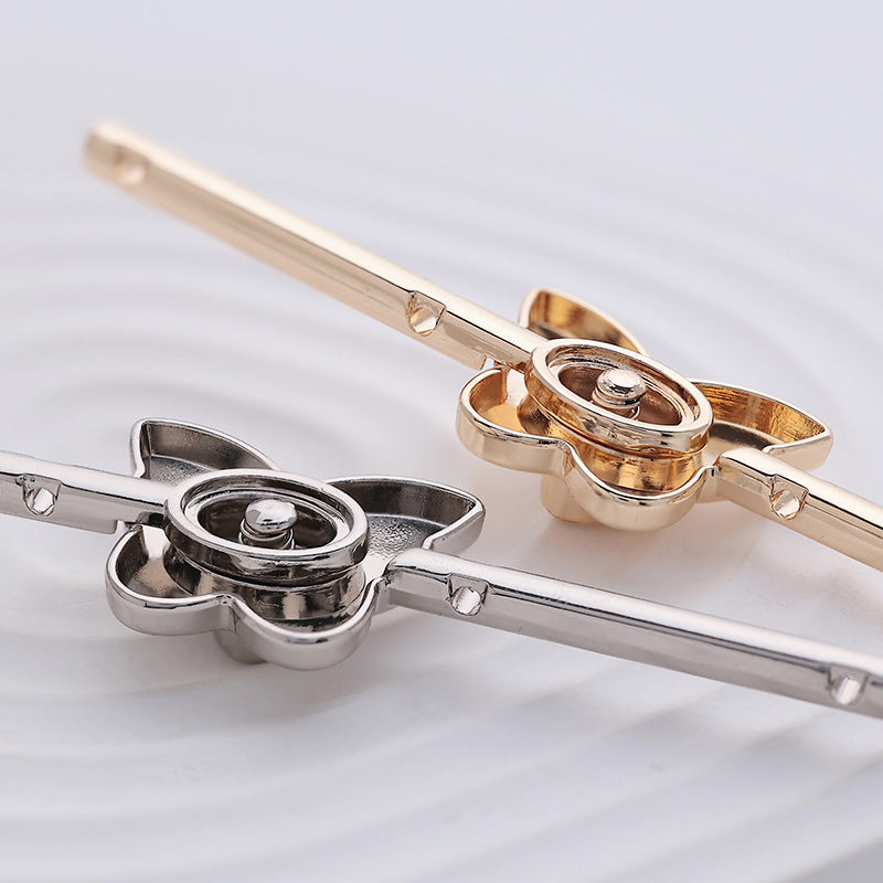 Chinese Style Metal Butterfly Frog Knot Decorative Buckle 3pcs - Lots of Buttons