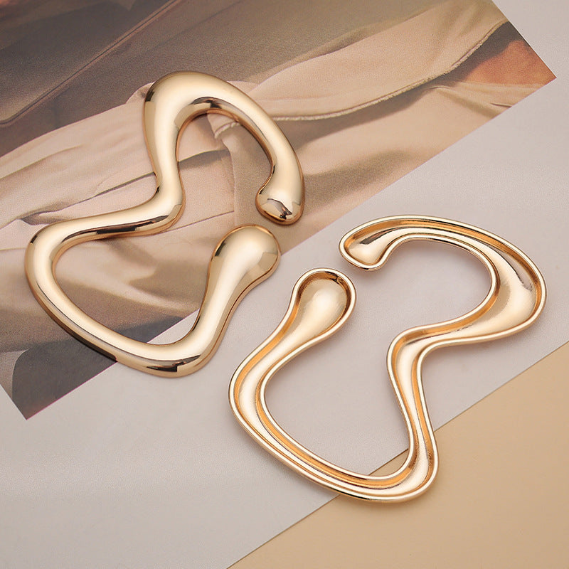 Gold-Plated Zinc Alloy Belt Decorative Adjustable Buckle 3pcs