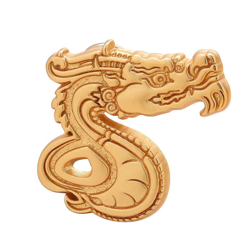 Chinese Trend Dragon Year Zodiac Brooch 6pcs
