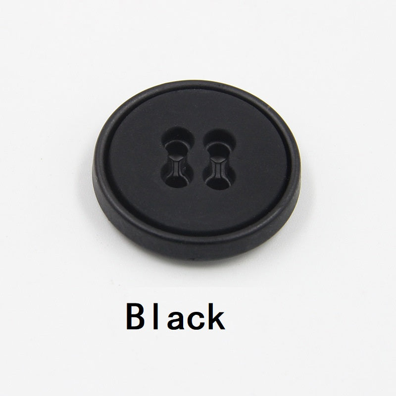 12.5-30mm Round Four-Hole Black White Plastic Buttons Gun Edge 100pcs - Lots of Buttons