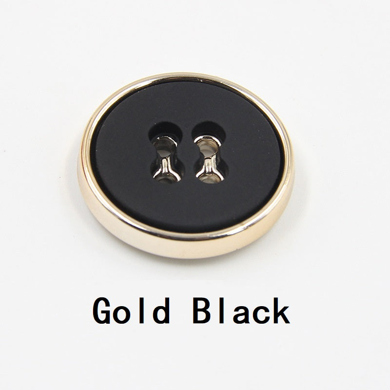 12.5-30mm Round Four-Hole Black White Plastic Buttons Gun Edge 100pcs - Lots of Buttons