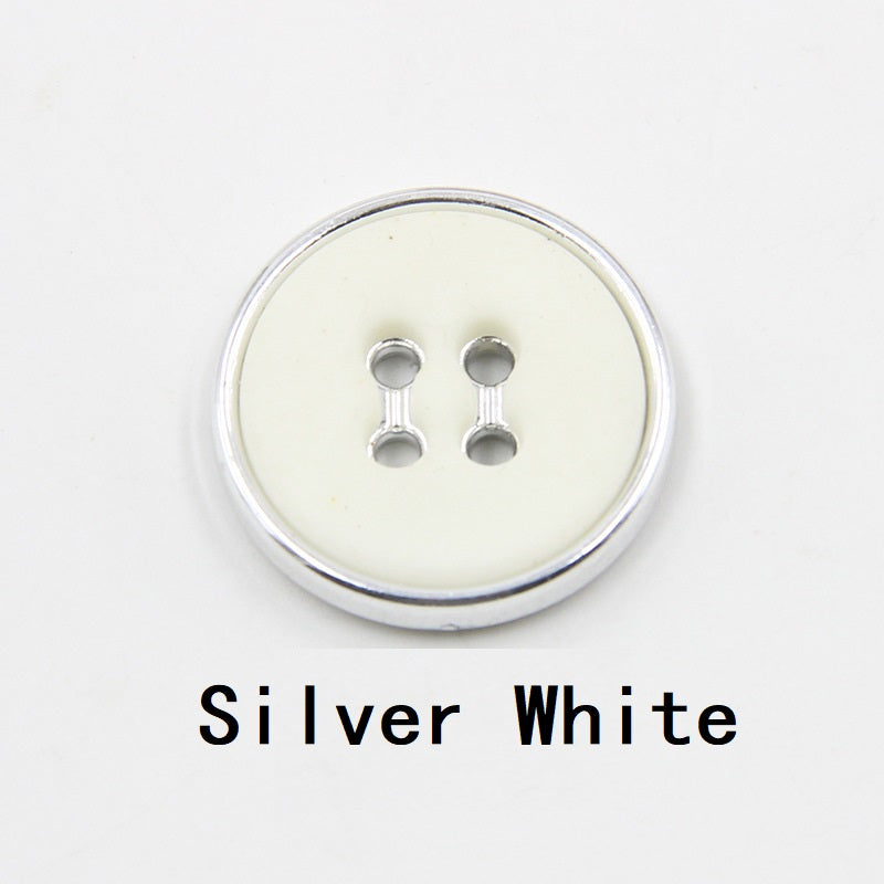 12.5-30mm Round Four-Hole Black White Plastic Buttons Gun Edge 100pcs - Lots of Buttons