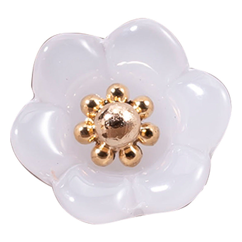 Chinese Colored Glaze Lily of the Valley Button 49 Pack - Lots of Buttons