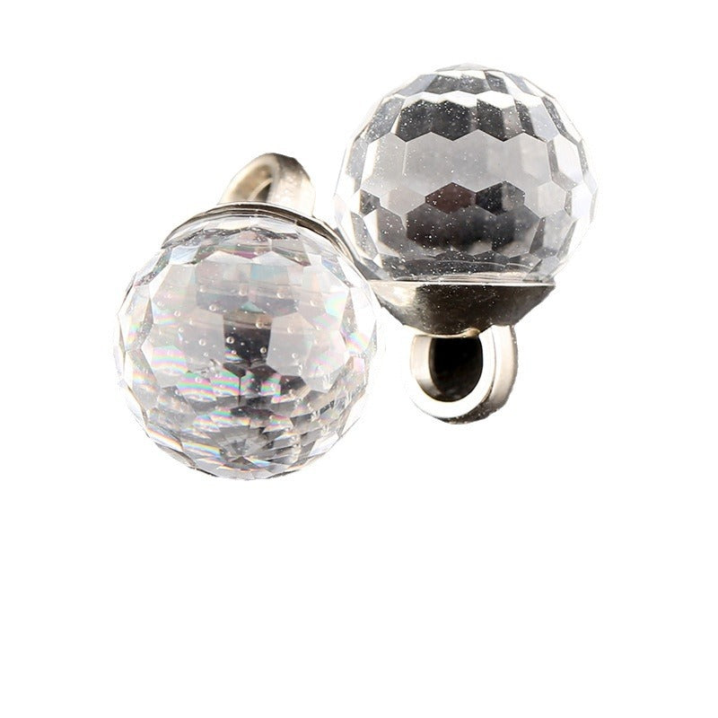 10mm Candy-Colored Glass Spherical Buttons 10pcs - Lots of Buttons