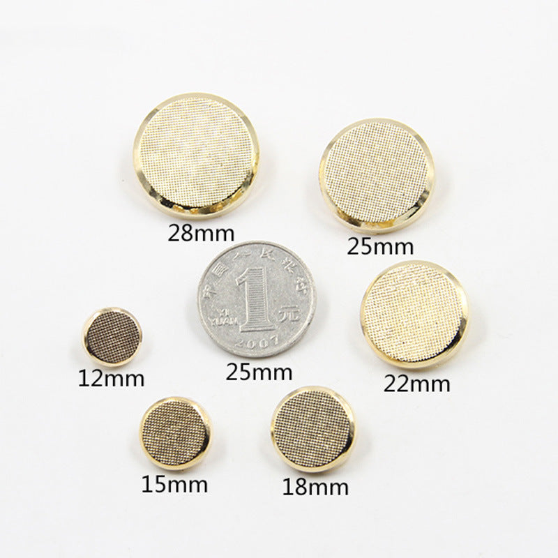 Botones de metal recubiertos de oro, plata y metal de pistola de 12-28 mm, paquete de 75