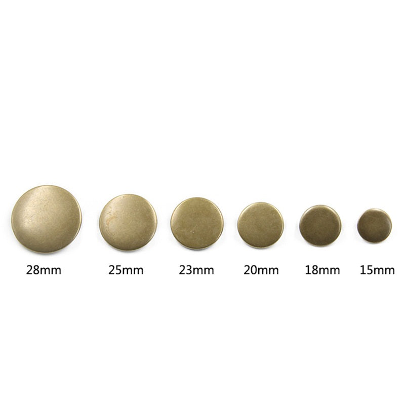 15-30mm Runda Metall Vintage Dekorativa Knappar 90 Pack