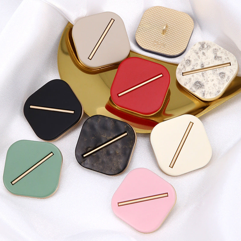 Square Metal Resin Buttons for Women's Coats 45 Pack(9 Colors) - Lots of Buttons