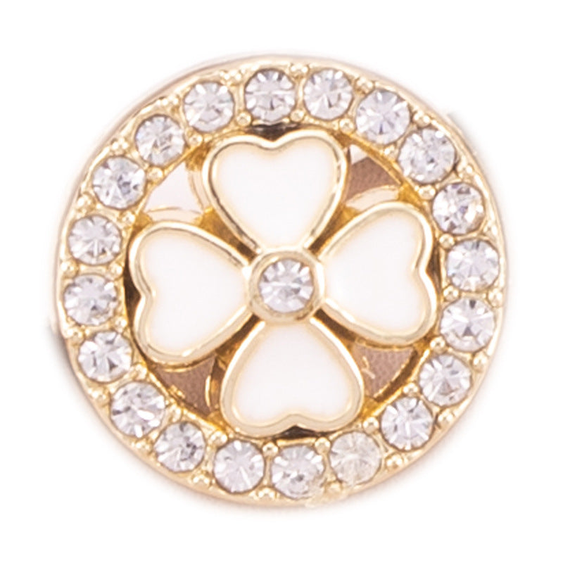 11-13mm Golden Metal Rhinestone Shirt Buttons 70 Pack - Lots of Buttons
