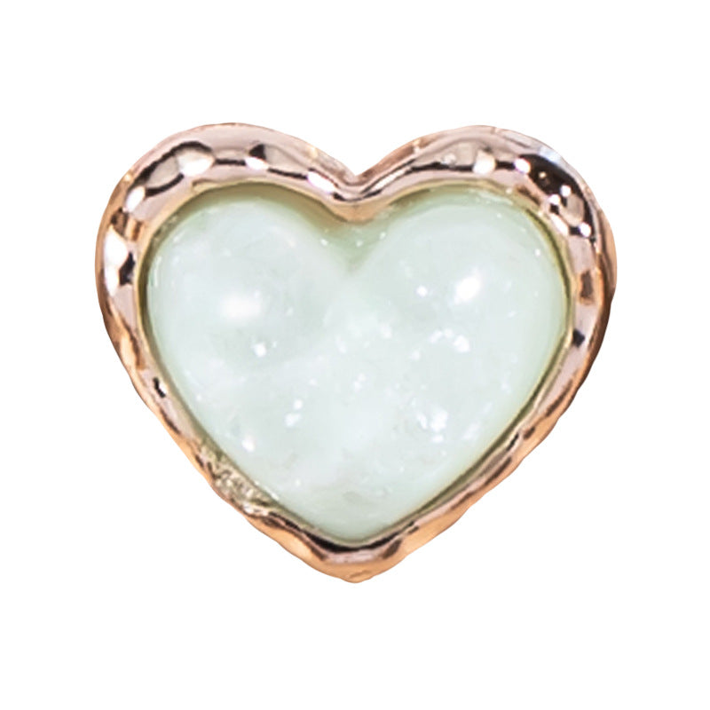 23L Heart-Shaped Pearlescent Metal Shirt Buttons 35 Pack(7 Colors) - Lots of Buttons