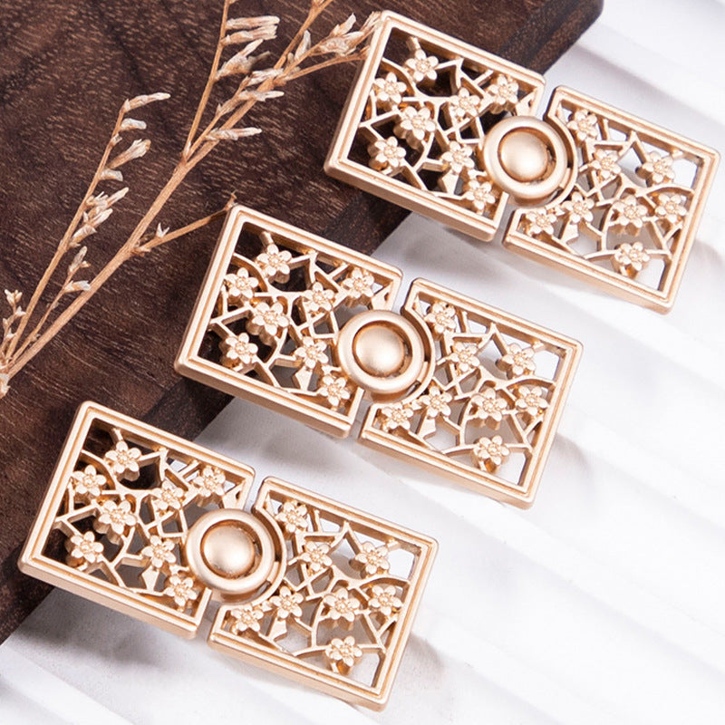 Chinese Plum Blossom Metal Buckle Buttons Brooch 10pcs - Lots of Buttons